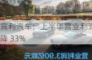 宾利汽车：上半年营业利润降 33%