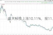 盛大科技上涨10.11%，报11.0美元/股