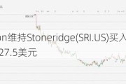 Barrington维持Stoneridge(SRI.US)买入评级，维持目标价27.5美元