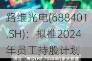 路维光电(688401.SH)：拟推2024年员工持股计划