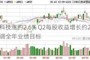 新思科技涨约2.6% Q2每股收益增长约26% 上调全年业绩目标