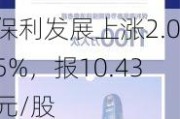 保利发展上涨2.05%，报10.43元/股