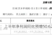 国光电器：上半年净利润同比预增50.62%―73.91%