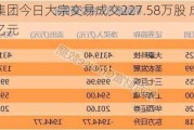 美的集团今日大宗交易成交227.58万股 成交额1.45亿元