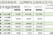 雅各臣科研制药：2024财年业绩审议定于6月20日 考虑末期股息派发