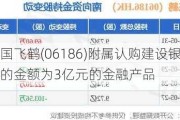 中国飞鹤(06186)附属认购建设银行发售的金额为3亿元的金融产品