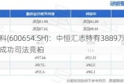 中安科(600654.SH)：中恒汇志持有3889万股股票被成功司法竞拍