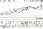 奥来德：2024年半年度净利润约9181万元，同比下降5.81%