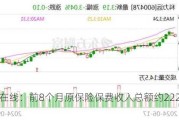 众安在线：前8个月原保险保费收入总额约222.12亿元