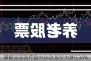 康健国际医疗盘中异动 股价大跌5.34%