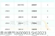 贵州燃气(600903.SH)2023年度拟每股派0.036元 6月7日除权除息