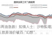 美布两油急跌！知情人士：沙特拟增产抢份额 放弃油价破百“幻想”