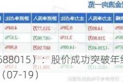 交控科技（688015）：股价成功突破年线压力位-后市看多（涨）（07-19）