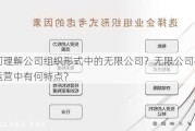 如何理解公司组织形式中的无限公司？无限公司在商业运营中有何特点？