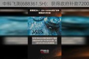 中科飞测(688361.SH)：获得政府补助7200万元