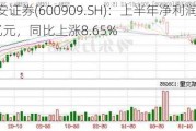 华安证券(600909.SH)：上半年净利润7.14亿元，同比上涨8.65%