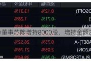 方邦股份董事苏陟增持8000股，增持金额25.66万元