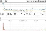 华东重机（002685）：7月18日11时28分触及涨停板