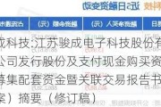 骏成科技:江苏骏成电子科技股份有限公司发行股份及支付现金购买资产并募集配套资金暨关联交易报告书（草案）摘要（修订稿）