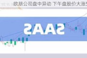 欧朋公司盘中异动 下午盘股价大涨5.01%