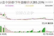 Alector盘中异动 下午盘股价大跌5.23%