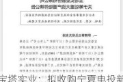 宝塔实业：拟收购宁夏电投新能源100%股权并募集配套资金 股票明起复牌