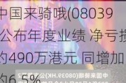 中国来骑哦(08039)公布年度业绩 净亏损约490万港元 同增加约6.5%