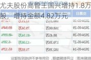 尤夫股份高管王国兴增持1.8万股，增持金额4.82万元