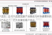 伊戈尔：公司升压变压器产品是近几年快速增长的主要产品之一，已大批量给客户供应