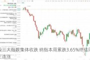 美股三大指数集体收跌 纳指本周累跌3.65%终结周线三连涨