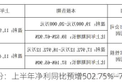 河化股份：上半年净利同比预增502.75%―7***.11%