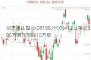 骏杰集团控股(08188.HK)9月12日耗资3.85万港元回购10万股