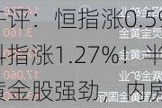 港股午评：恒指涨0.59%恒生科指涨1.27%！半导体、黄金股强劲，内房股逆势下挫，融创中国跌超10%