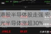 港股半导体股走强 宏光半导体涨超30%