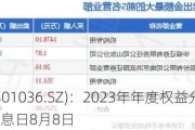 双乐股份(301036.SZ)：2023年年度权益分派10派3元 除权除息日8月8日