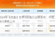 2024年《财富》世界500强行业榜发布：中国工商银行排名上升