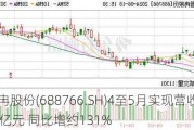 普冉股份(688766.SH)4至5月实现营收约3.38亿元 同比增约131%