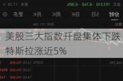 美股三大指数开盘集体下跌 特斯拉涨近5%