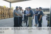 嘉应制药：股东刘理彪拟将5.03%公司股份转让给黄俊杰