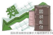 国际原油期货结算价大幅收跌约3.5%