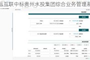 致远互联中标贵州水投集团综合业务管理系统