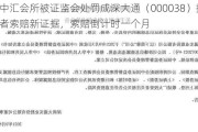 中汇会所被证监会处罚成深大通（000038）投资者索赔新证据，索赔倒计时一个月