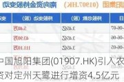 中国旭阳集团(01907.HK)引入农银投资对定州天鹭进行增资4.5亿元