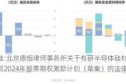 有研硅:北京德恒律师事务所关于有研半导体硅材料股份公司2024年股票期权激励***（草案）的法律意见书