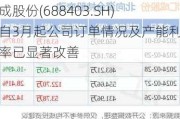 汇成股份(688403.SH)：自3月起公司订单情况及产能利用率已显著改善