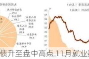 美国国债升至盘中高点 11月就业数据好坏参半