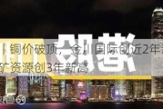 港股异动丨铜价破顶，金川国际创近2年新高，江西铜业、五矿资源创3年新高