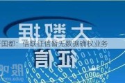 新国都：信联征信暂无数据确权业务