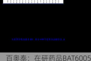 百奥泰：在研药品BAT6005联合BAT1308注射液临床试验获批