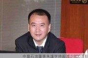 中曼石油董事朱逢学持股减少800万股